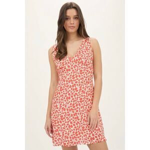 NWT The Workshop Large Tomato Girl Cottagecore Red Leaf Mini Summer Dress